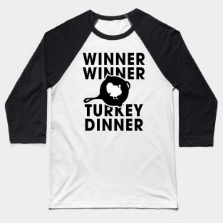 Thanksgiving Turkey Dinner Baseball T-Shirt